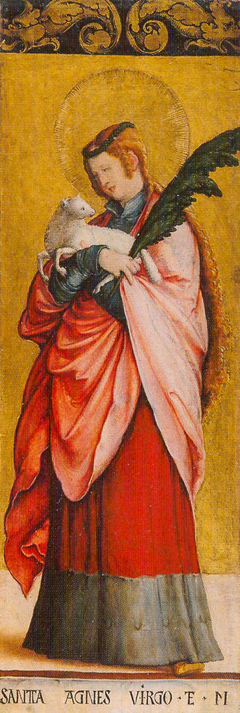 Die Heilige Agnes von Rom by Master of Meßkirch