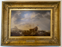 Dutch ship in Table Bay by Jan Peeters the Elder