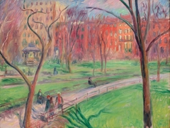 Early Spring, Washington Square by William James Glackens