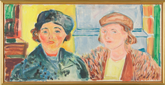 Ebba Ridderstad and Marika Pauli by Edvard Munch