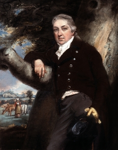 Edward Jenner on a tree by John Raphael Smith