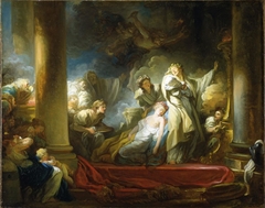 El sacrificio de Caliroe by Jean-Honoré Fragonard