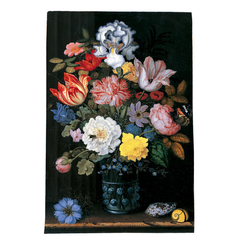 Floral Still Life with Shells by Balthasar van der Ast