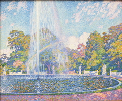 Fountain in the Park of Sanssouci Palace near Potsdam by Théo van Rysselberghe