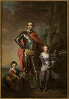 Franciszek Ksawery Branicki with his sons, Aleksander and Władysław by Johann Baptist von Lampi the Elder