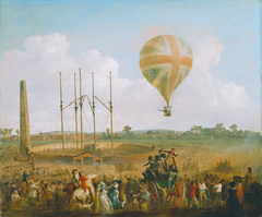 George Biggins Ascent in Lundardi's balloon by Julius Caesar Ibbetson