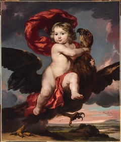 George de Vicq as Ganymede - 1681 - Fogg Art Museum by Nicolaes Maes