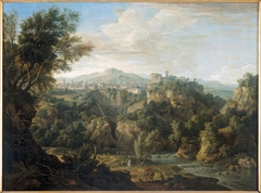 Gezicht op Tivoli by Isaac de Moucheron