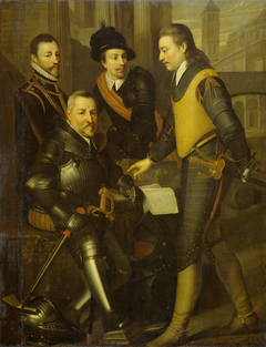 Group portrait of the four brothers of Willem I, Prince of Orange: Jan (1536-1606), Hendrik (1550-74), Adolf (1540-68) and Lodewijk (1538-74), counts of Nassau by Wybrand de Geest