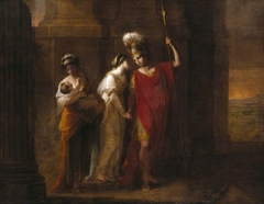 Hector taking leave of Andromache by Angelica Kauffman