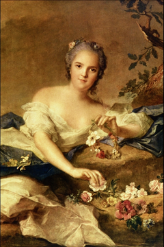 Henriette of France as Flora by Jean-Marc Nattier