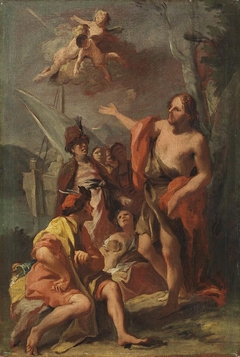 Hl. Johannes predigt in der Wüste by Jacopo Amigoni