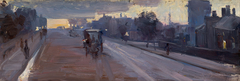 Hoddle St., 10 p.m. by Arthur Streeton