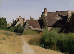 Houses near Orléans (Maisons aux Environs d'Orléans) by Jean-Baptiste-Camille Corot