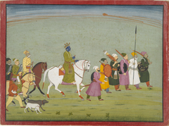 Illustration from a Bhagavata Purana Series, Book 10: Krishna Leads the Townspeople by Anonymous