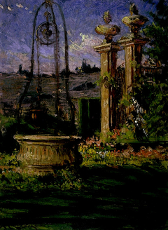 In the Gardens of the Villa Palmieri by James Carroll Beckwith