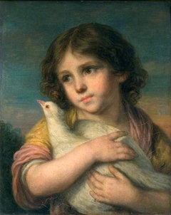 Innocence: A Girl with a Dove by Jean-Baptiste Greuze