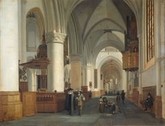 Interior of the church of St. Bavo, Haarlem by Job Adriaenszoon Berckheyde