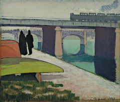 Iron Bridges at Asnières by Émile Bernard