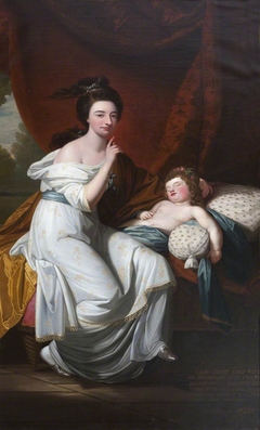 Jocosa Katerina Drury, Lady Cust (1748/9-1772) with her Niece, Lady Caroline Hobart, later Lady Suffield (1767-1850) by Benjamin West