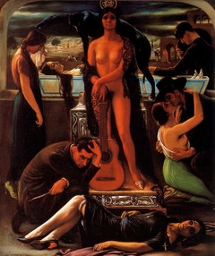 Jondo singing by Julio Romero de Torres