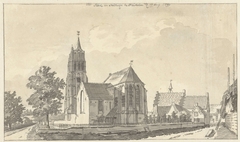 Kerk en stadhuis van Heukeleum by Jan de Beijer