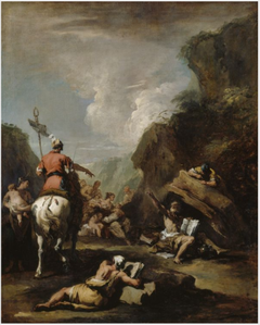 King Hieron II of Syracuse Calls on Archimedes to Fortify the City by Sebastiano Ricci