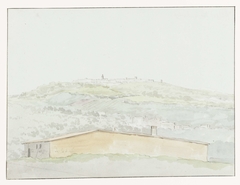 Klassieke zuil in haven van Brindisi by Louis Ducros