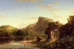 L-Allegro (Italian Sunset) by Thomas Cole