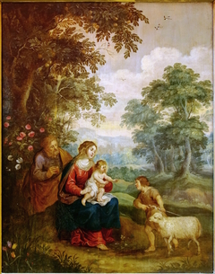 La Sainte Famille avec saint Jean-Baptiste by Pieter van Avont