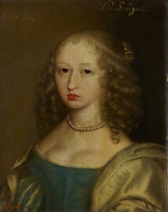 Lady Jean Campbell, Marchioness of Lothian, d. 1700. Wife of the 1st Marquess of Lothian by anonymous painter