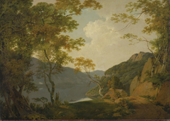 Lake Scene by Joseph Wright of Derby