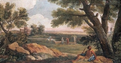 Landscape in Lazio with a Well by Andrea Locatelli