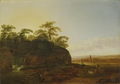 Landscape with Goats by Johann Christian Klengel