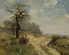 Landschaft mit Weg by Fritz Baer