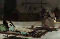 Le jour des funérailles - Scène du Maroc by Jean-Joseph Benjamin-Constant