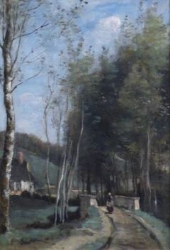 Le petit pont by Jean-Baptiste-Camille Corot