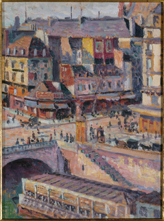 Le pont Saint-Michel et le quai des Orfèvres vers 1905 by Maximilien Luce