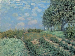 Les champs by Alfred Sisley