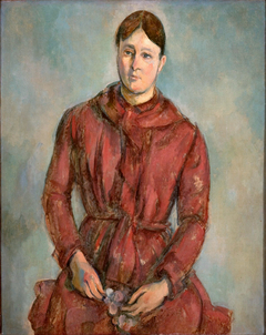 Madame Cézanne in a Red Dress by Paul Cézanne