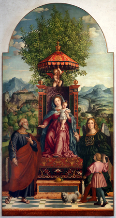 Madonna dell'ombrello by Girolamo dai Libri