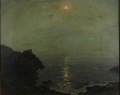 Marine: Moonlight on Calm Sea by Howard Russell Butler