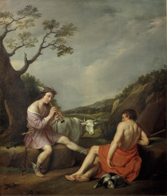 Mercurius, Argus en Io by Hendrick Bloemaert