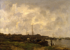 Nabij de stad by Jacob Maris