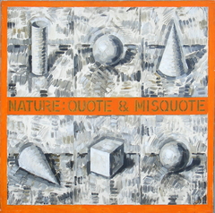 'Nature: Quote and Misquote', (1970) oil on canvas, 30 x 30 inches by john albert walker