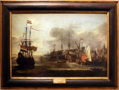 Naval Battle by Hendrick Cornelisz Vroom