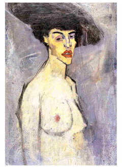 Nude with a Hat by Amedeo Modigliani