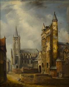 O.L.Vrouwekerk en Sint-Nicolaaskerk te Maastricht by Alexander Schaepkens