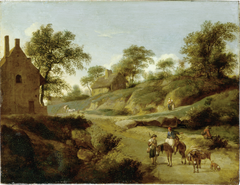 On a Country Road by Jan van der Heyden