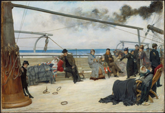 On the Open Sea-- The Transatlantic Steamship "Péreire" by Henry Bacon